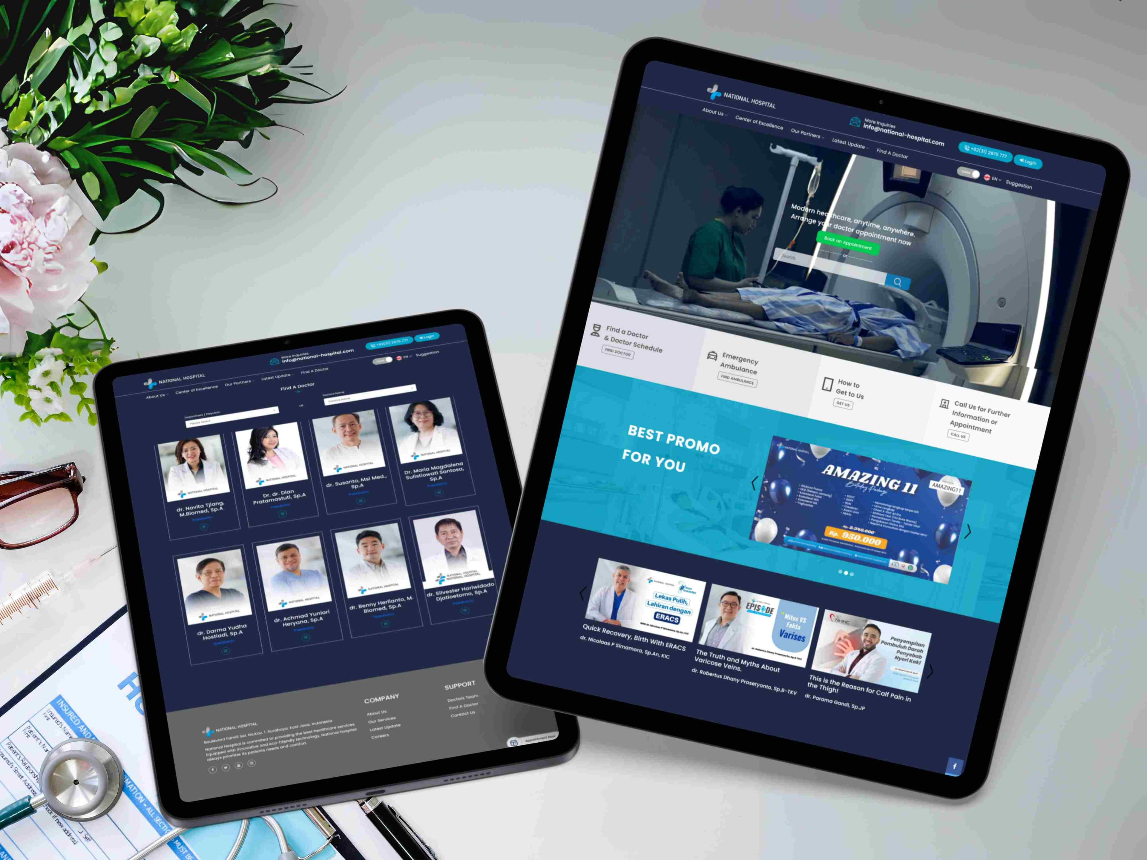 Improving healthcare: cutting scheduling wait times by up to 50%, boosting productivity and security.